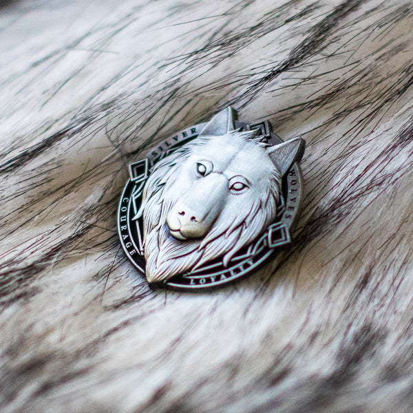 Enamel Pin - Ascension Silver Wolves