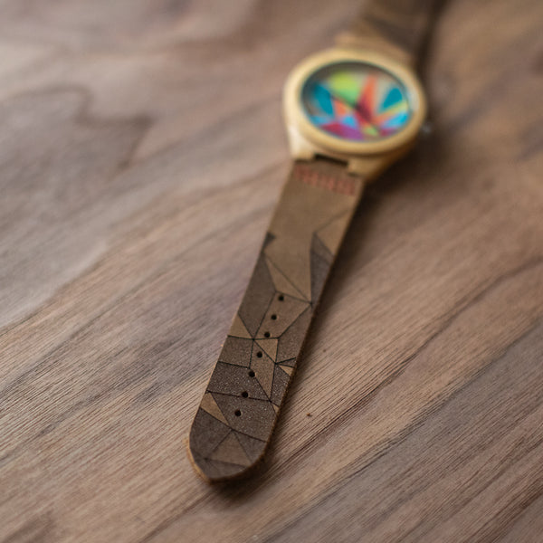 Wood + Leather Designer Watches: Sparks